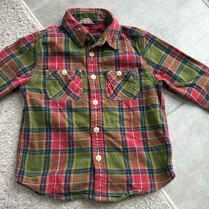 *Like New* Land's End Kids Girl's Pink Heavy Plaid Shirt - Size M (5-6)